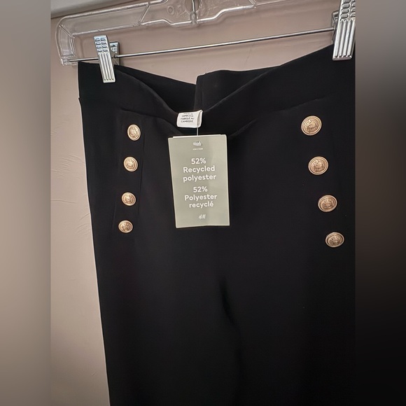 H&M Gold Button Sailor Pants - Picture 3 of 3